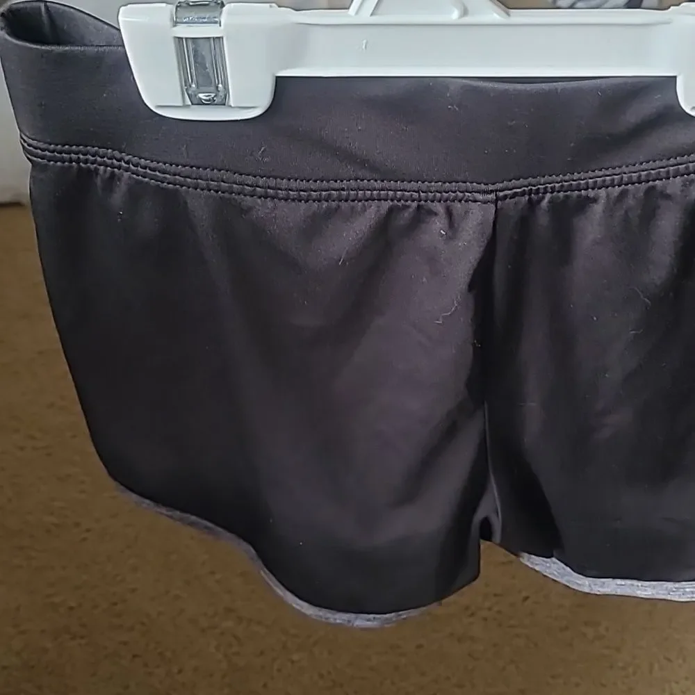 Justice girls shorts black gray bottoms size 10 cute comfy summer spring cool